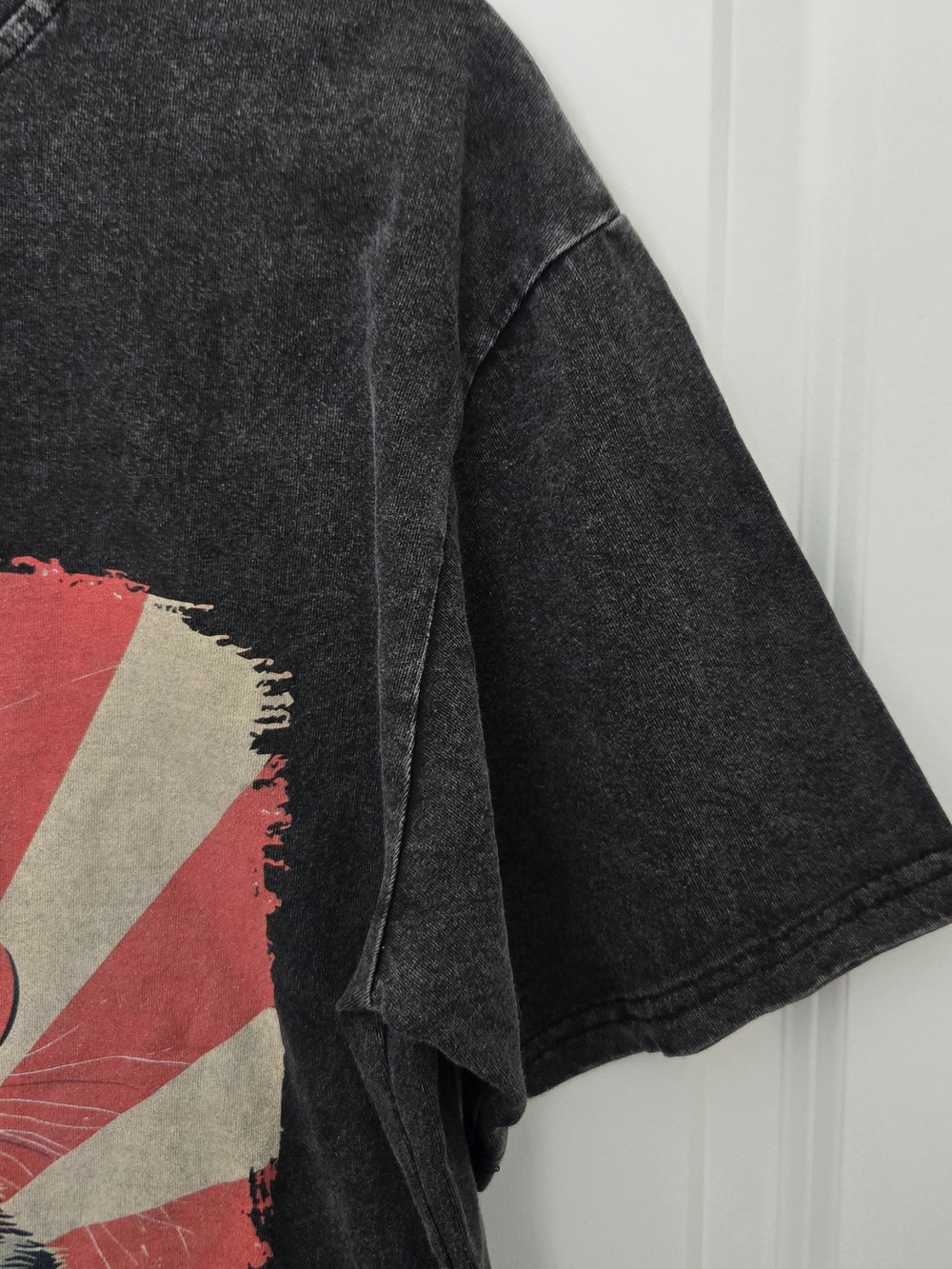 Vintage-Style Black Cat DJ Graphic T- Shirt Comfort Colors,unique Med - Picture 5 of 10